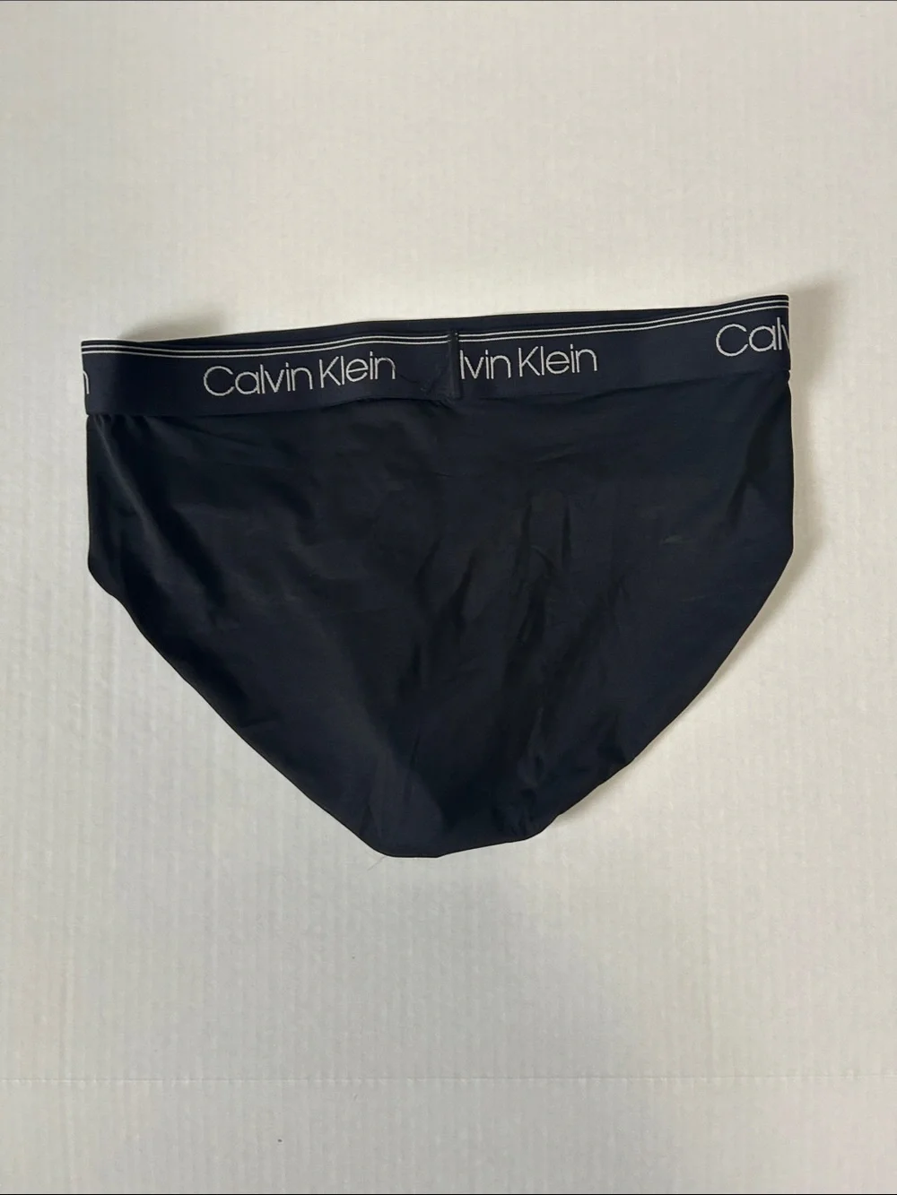 Calvin Klein Black Men's Brief with Logo Waistband